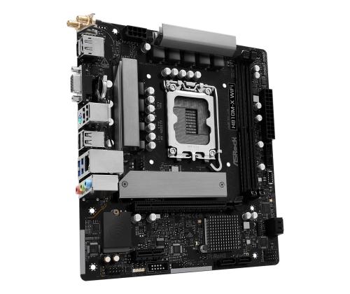 Emolevy ASROCK Intel H810 LGA 1851 (Socket V1) micro ATX RAM DDR5-SDRAM 2xSlots Wi-Fi Kyllä..