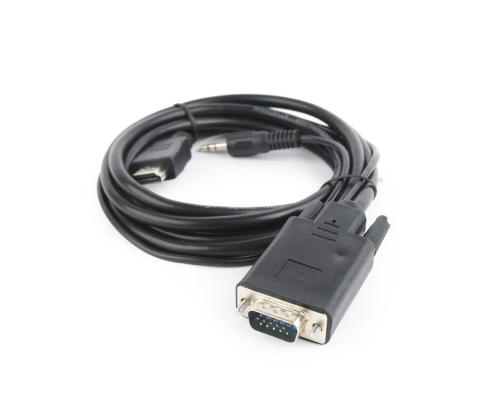 KAAPELI HDMI-VGA +3.5MM/3M A-HDMI-VGA-03-10 GEMBIRD