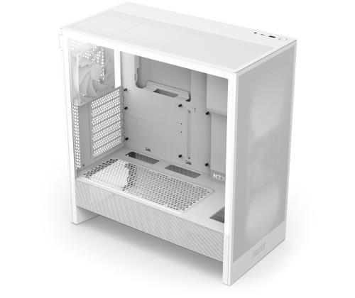 Kotelo NZXT H5 Flow MidiTower Case tuotteen ominaisuudet Läpinäkyvä paneeli Ei sisälly ATX EATX MicroATX..