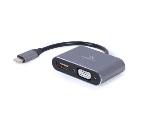 I/O-SOVITIN USB-C HDMI/VGA/A-USB3C-HDMIVGA-01 GEMBIRD