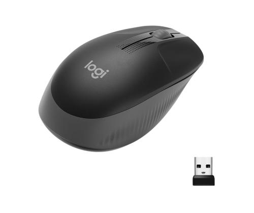 HIIRI USB OPTINEN WRL M190/CHARCOAL 910-005905 LOGITECH LOGITEC