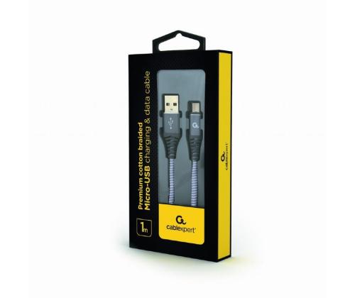 KAAPELI USB2 MICRO-USB 1M/CC-USB2B-AMMBM-1M-WB2 GEMBIRD