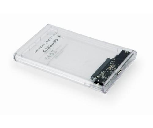 KIINTOLEVYKOTELO EXT. USB3 2.5&amp;quot;/TRANSPARENT EE2-U3S9-6 GEMBIRD