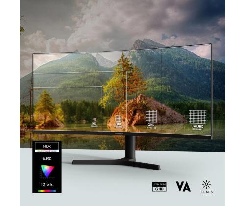 LCD-monitori THOMSON 34 &amp;quot; 3440 x 1440 pikseliä UltraWide Quad HD LCD Curved M34QG7Y14C