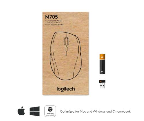 HIIRI USB LASER WRL M705/MUSTA 910-001949 LOGITEC