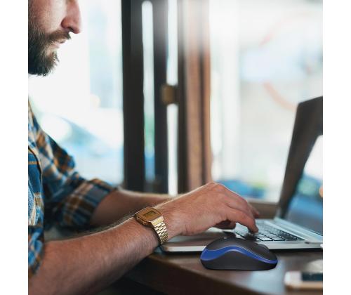 HIIRI USB OPTINEN WRL M185/SININEN 910-002239 LOGITEC