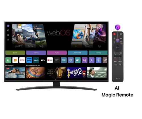 Televisio LG 43" 4K/Smart 3840x2160 Langaton LAN Bluetooth webOS Musta 43NANO81A3A