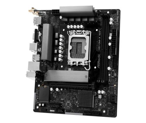 Emolevy ASROCK Intel H810 LGA 1851 (Socket V1) micro ATX RAM DDR5-SDRAM 2xSlots Wi-Fi Kyllä..