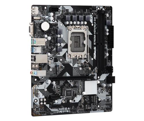 Emolevy ASROCK Intel B760 Express LGA1700 Micro-ATX Muisti DDR4 Muistipaikat 2 2xPCI-Express 3.0..