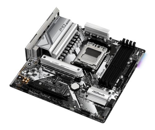 Emolevy ASROCK AMD B650 SAM5 Micro-ATX Muisti DDR5 Muistipaikat 4 1xPCI-Express 3.0 16x 1xPCI-Express 3.0..
