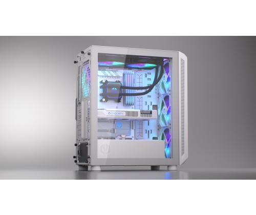 Kotelo ENDORFY ATX/micro ATX/Mini-ITX Valkoinen Midi Tower PC EY2A018