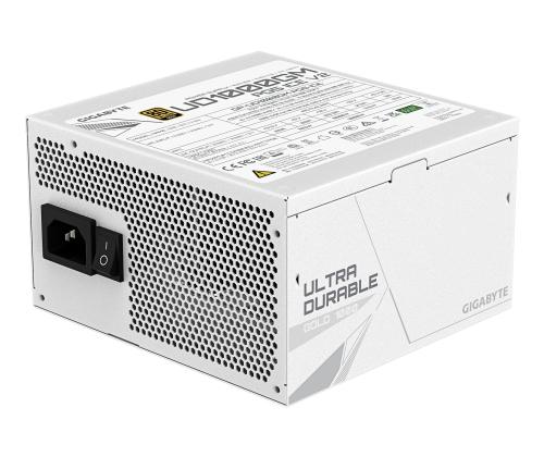 Virtalähde GIGABYTE UD1000GM PG5 ICE ATX 3.1 1000 wattia Tehokkuus 80 PLUS GOLD PFC Aktiivinen MTBF..