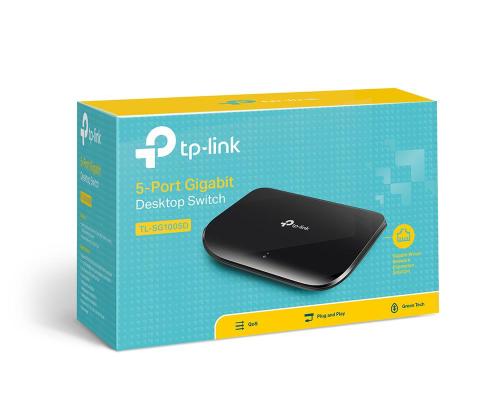 Kytkin TP-LINK 5x10Base-T / 100Base-TX / 1000Base-T 1 TL-SG1005D