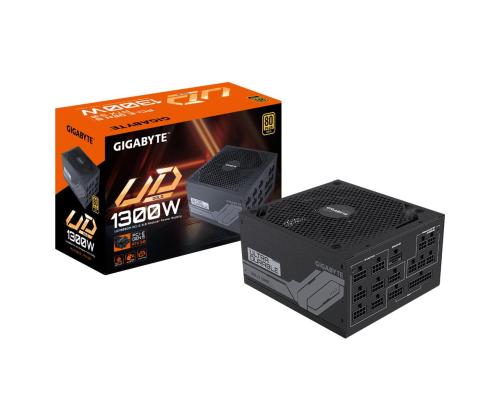 Virtalähde GIGABYTE UD1300GM PG5 1300 wattia Tehokkuus 80 PLUS GOLD PFC Aktiivinen MTBF 100000 tuntia...