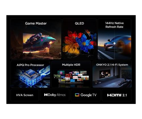 TV-sarja TCL 65 " 4K Ultra HD 3840 x 2160 pikseliä Flat 16:9 QLED 65P8K