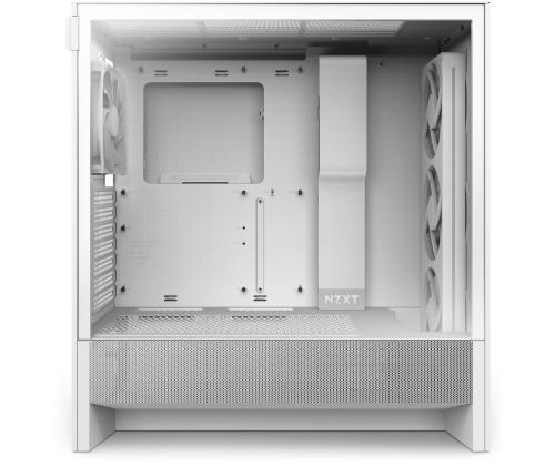 Kotelo NZXT H5 FLOW RGB 2024 MidiTower Case tuotteen ominaisuudet Läpinäkyvä paneeli Ei sisälly ATX EATX..