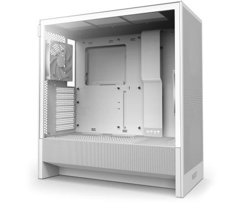 Kotelo NZXT H5 Flow MidiTower Case tuotteen ominaisuudet Läpinäkyvä paneeli Ei sisälly ATX EATX MicroATX..