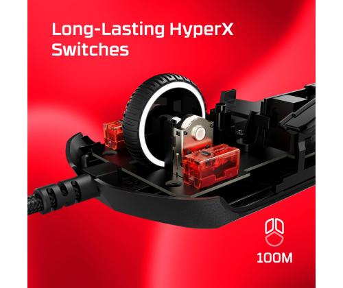 HIIRI USB OPTINEN PULSEFIRE/HASTE 2 MUSTA HYPERX