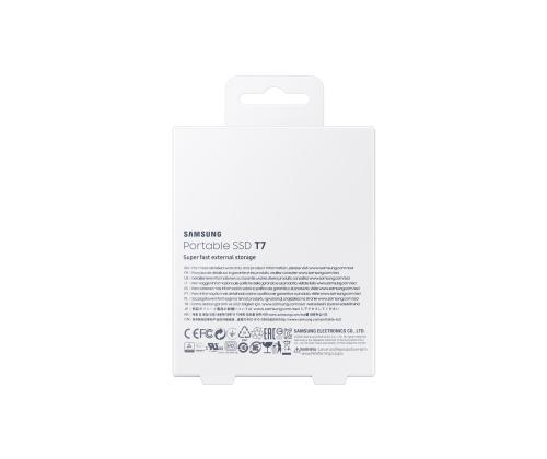 Ulkoinen SSD SAMSUNG T7 2TB USB 3.2 Kirjoitusnopeus 1000 Mt/s Lukunopeus 1050 Mt/s MU..