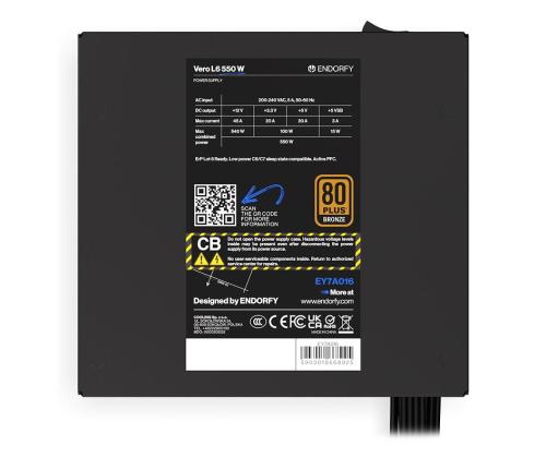 Virtalähde ENDORFY ATX PC 200 - 240 V 550 W EY7A016 EY7A016