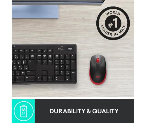 HIIRI USB OPTINEN WRL M190/PUNAINEN 910-005908 LOGITECHIN