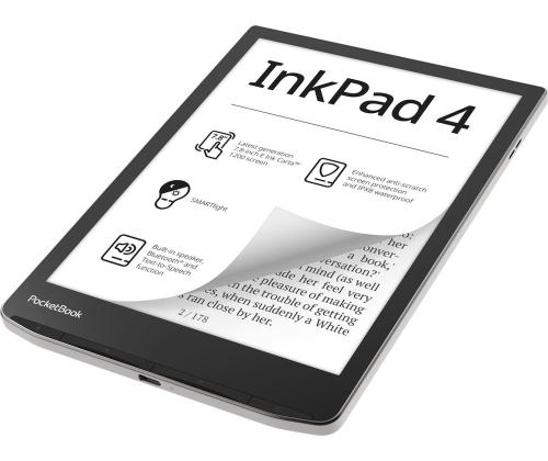 E-Reader POCKETBOOK InkPad 4 7.8" 1872x1404 1xAudio-Out 1xUSB-C Micro SD Langaton LAN Bluetooth...