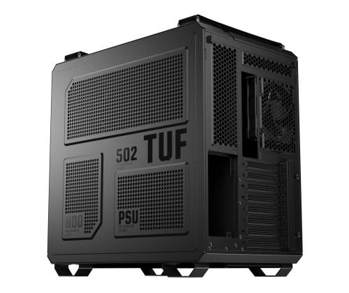 Kotelo ASUS TUF Gaming GT502 Horizon MidiTower Case tuotteen ominaisuudet Läpinäkyvä paneeli Ei sisälly...