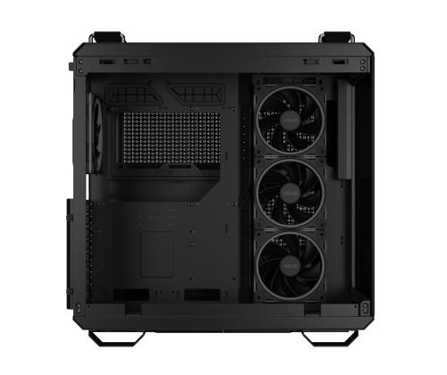 Kotelo ASUS TUF Gaming GT502 Horizon MidiTower Case tuotteen ominaisuudet Läpinäkyvä paneeli Ei sisälly...
