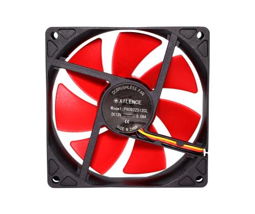 CASE FAN 92MM REDWING 3PIN + 4P/12V XF038 XILENCE