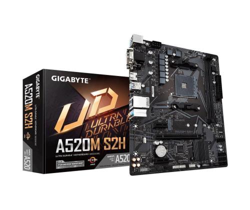 Emolevy GIGABYTE AMD A520 SAM4 Micro-ATX Muisti DDR4 Muistipaikat 2 2xPCI-Express 3.0 1x 1xPCI...