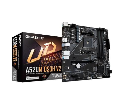 Emolevy GIGABYTE AMD A520 SAM4 Micro-ATX Muisti DDR4 Muistipaikat 4 1xPCI-Express 3.0 1x 1xPCI...