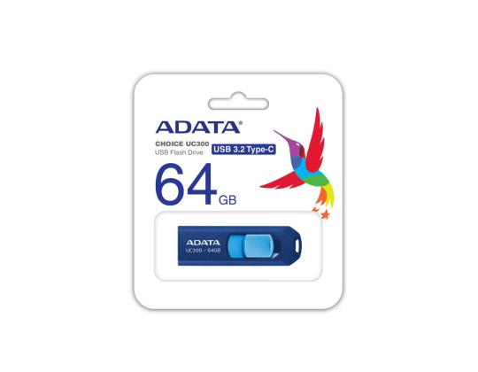 MUISTIASEMA FLASH USB-C 64GB/ACHO-UC300-64G-RNB/BU ADATA