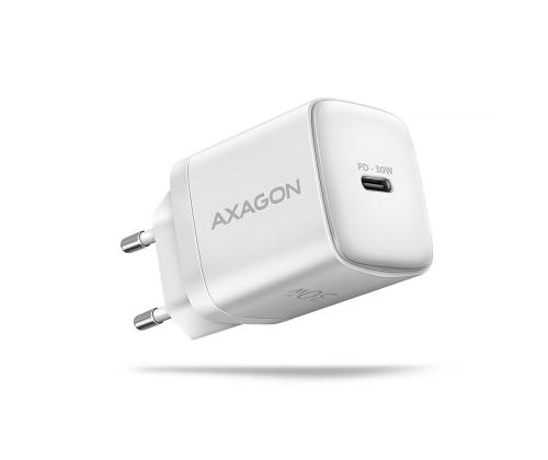 MOBIILILATURI SEINÄ USB-C 30W/1PORTTI VALKOINEN ACU-PD30W AXAGON