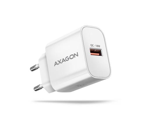 MOBIILILATURI SEINÄ USB 18W/1PORTTI VALKOINEN ACU-QC18W AXAGON