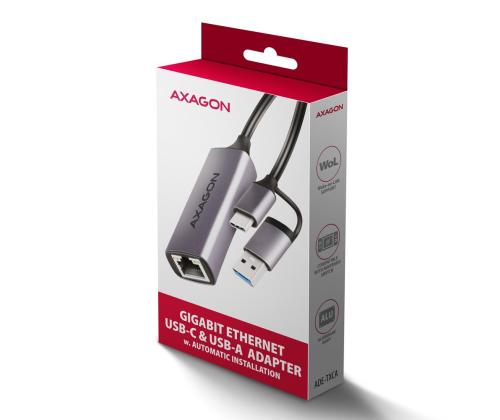 VERKKOSOVITIN USB-C 1GB/ADE-TXCA AXAGON