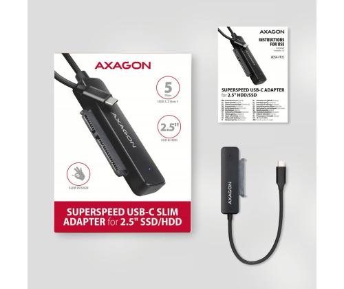 SSD ACC-SOVITIN USB-C/SATA/5GBPS 0.2M ADSA-FP2C AXAGON