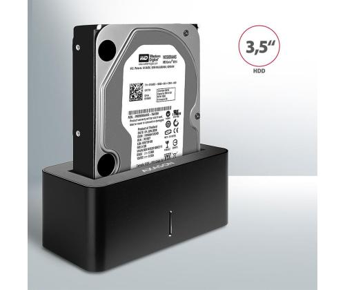 Kiintolevy ACC DOCK STATION USB3.2/2.5"/3.5" SATA ADSA-SN AXAGON