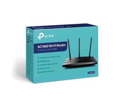 Langaton reititin TP-LINK 1900 Mbps Reititin 1 WAN 4x10/100/1000M Antennien määrä 3 ARCHERA8