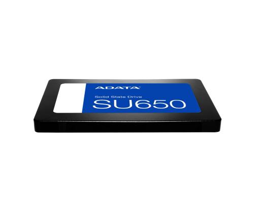 SSD ADATA SU650 2TB Kirjoitusnopeus 450 Mt/s Lukunopeus 520 Mt/s 2.5" TBW 600 TB MTBF...