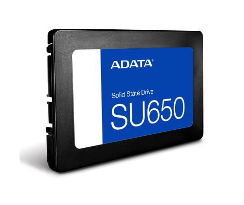 SSD ADATA SU650 2TB Kirjoitusnopeus 450 Mt/s Lukunopeus 520 Mt/s 2.5" TBW 600 TB MTBF...