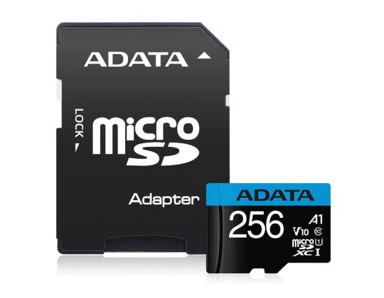 MUISTI MICRO SDXC 256 Gt W/AD./AUSDX256GUICL10A1-RA1 ADATA