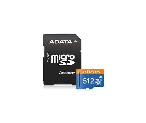 MUISTI MICRO SDXC 512GB W/AD./AUSDX512GUICL10A1-RA1 ADATA