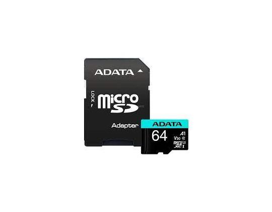 MUISTI MICRO SDXC 64 Gt W/ADAP./AUSDX64GUI3V30SA2-RA1 ADATA