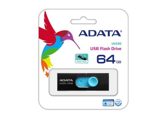 MUISTIASEMA FLASH USB2 64GB/SININEN AUV220-64G-RBKBL ADATA