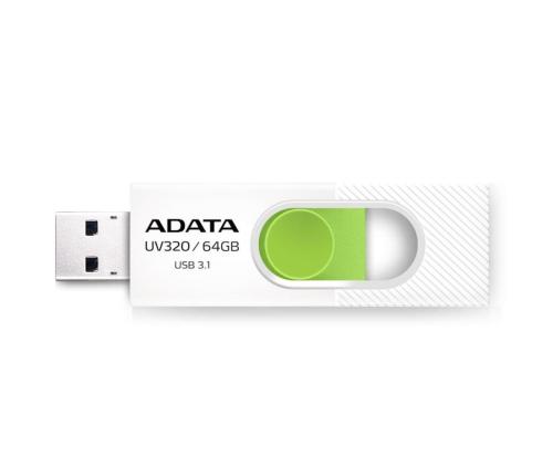 MUISTITIKKU FLASH USB3.1 64GB/VALKOINEN AUV320-64G-RWHGN ADATA