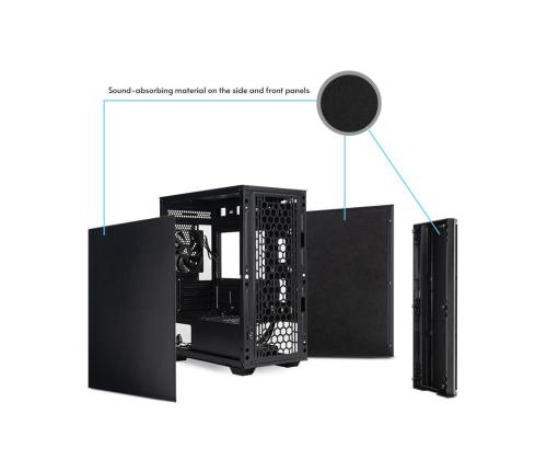 Kotelo CHIEFTEC Pro mini MidiTower MicroATX MiniITX Väri Musta AZ-01B-OP
