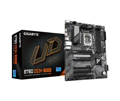 Emolevy GIGABYTE Intel B760 Express LGA1700 ATX Muisti DDR5 Muistipaikat 4 B760DS3HGEN5 B760DS3HGEN5