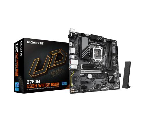 Emolevy GIGABYTE Intel B760 Express LGA1700 Micro-ATX Muisti DDR5 Muistikorttipaikat 4 B760MDS3HWF6EGEN5