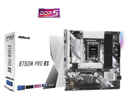 Emolevy ASROCK Intel B760 Express LGA1700 Micro-ATX Muisti DDR5 Muistipaikat 4 1xPCI-Express 3...