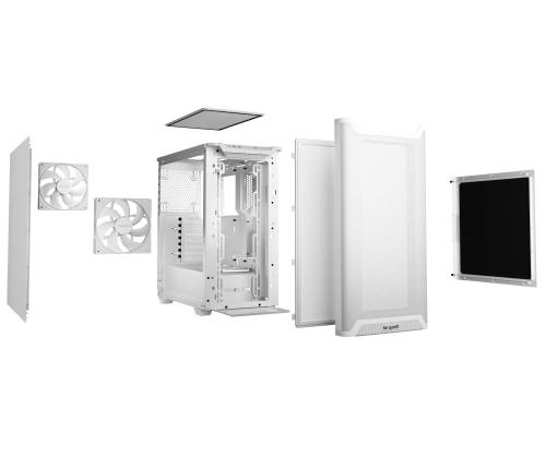 Kotelo BE QUIET PURE BASE 501 MidiTower Ei sisälly ATX MicroATX MiniITX Väri Valkoinen BG075